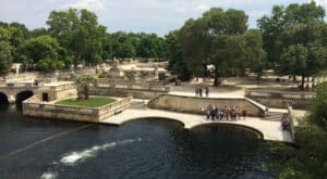 The park at Fountain de Nimes
