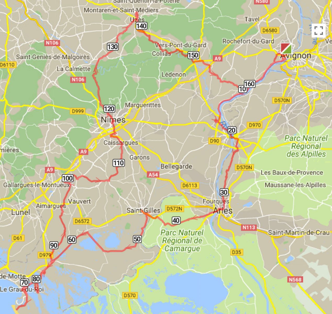Map-of-Languedoc-tour-route