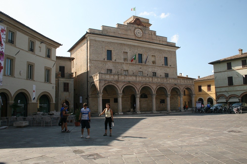 The piazza of Montefalco 2, Umbria