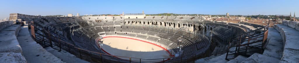 The Roman arena in Nines, Languedoc, by Stephen Middleton
