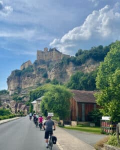 Almost at Beynac, Dordogne Bike Tour 