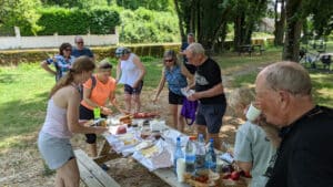 A picnic on the way to Chenonceau, Loire Valley