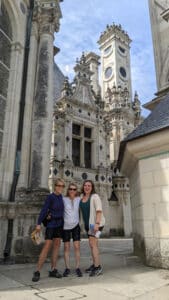 On the roof of Chateau Chambord